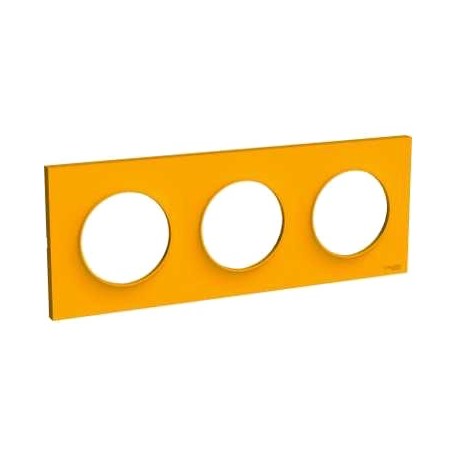 Plaque Odace Styl - Ambre - Triple horizontale verticale