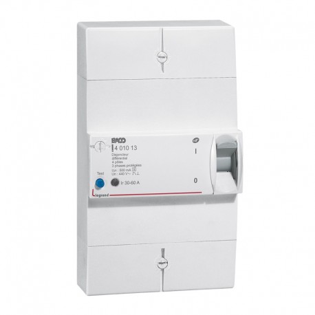 Disjoncteur de branchement ERDF tétrapolaire - Sélectif - 30/60 A