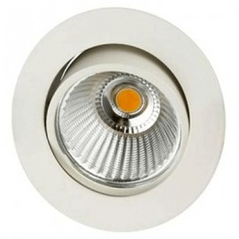 Spot encastré rond AL1014RD led - 3000k - Blanc mat