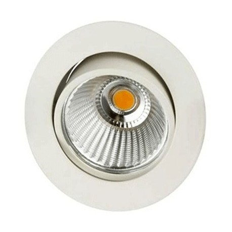 Spot encastré rond AL1014RD led - 3000k - Blanc mat