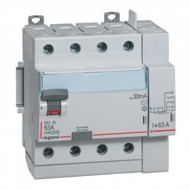 Interrupteur différentiel - 63A - 30mA - Type AC - 400V - Vis/auto