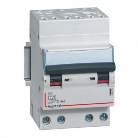 Disjoncteur DNXᶾ - 20A - Tétrapolaire - Courbe C - Auto/vis
