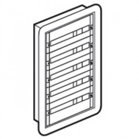 Coffret de distribution encastré XL³ 160 - 5 rangées - 120 modules