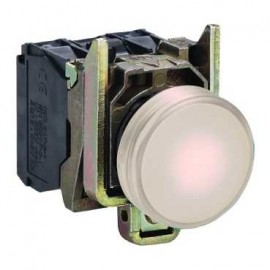 Voyant lumineux Harmony - rond - 240V - Ø22 - Blanc - LED intégrée