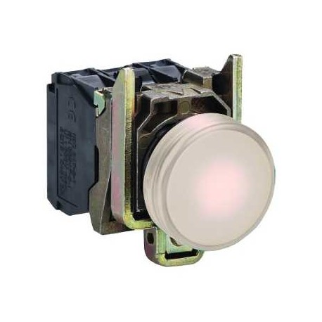 Voyant lumineux Harmony - rond - 240V - Ø22 - Blanc - LED intégrée