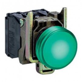 Voyant lumineux Harmony - rond - 240V - Ø22 - Vert - LED intégrée
