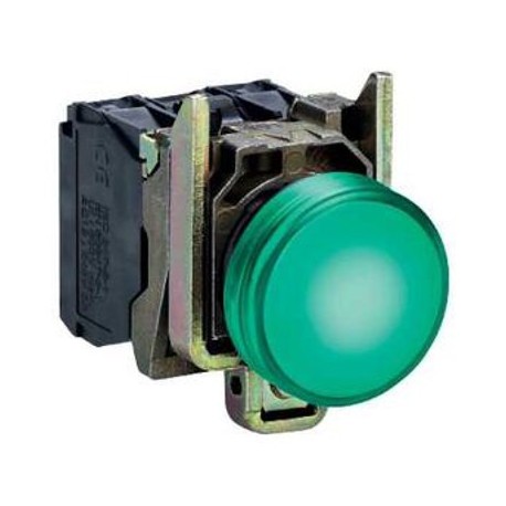 Voyant lumineux Harmony - rond - 240V - Ø22 - Vert - LED intégrée