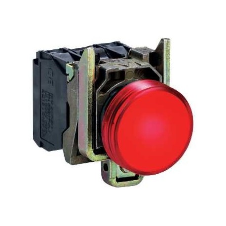 Voyant lumineux Harmony - rond - 240V - Ø22 - Rouge - LED intégrée