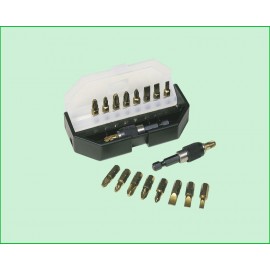 embouts de vissage pozidriv TIN - 25mm - lot de 9