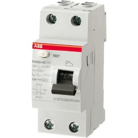 Interrupteur différentiel FH202 - 40A - Type AC