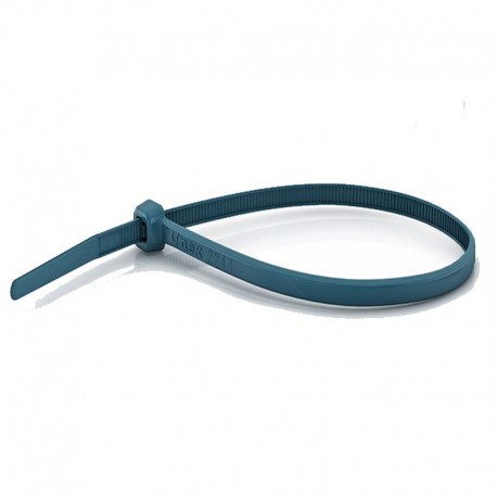 Sachet de 100 colliers bleus détectables rayons X - U62X - 7.6 x 376mm