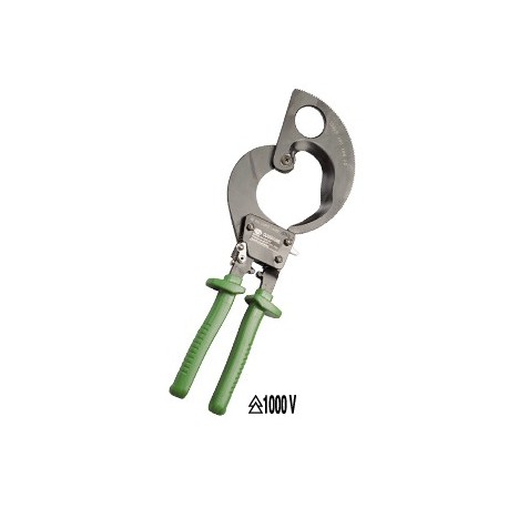 Coupe-câbles une main à cliquet isolé 1000V 52mm