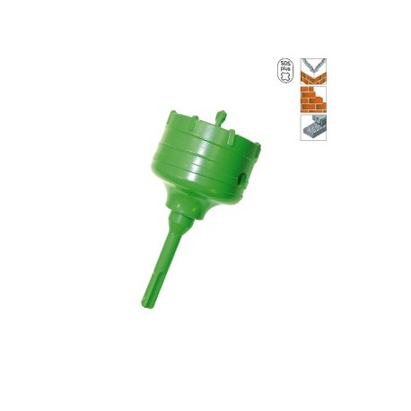 Trépan béton emmanchement SDS+ Ø 66 mm avec arbre et foret 90 mm