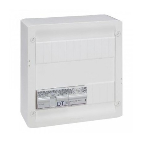Coffret multimédia Double Play avec brassage - équipé et précâblé 4 prises RJ45
