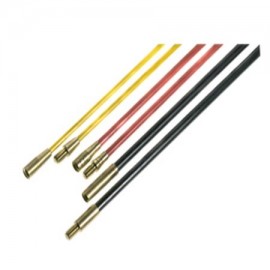 Paire de baguettes tire-fils jaunes Ø 4 mm x 1 m