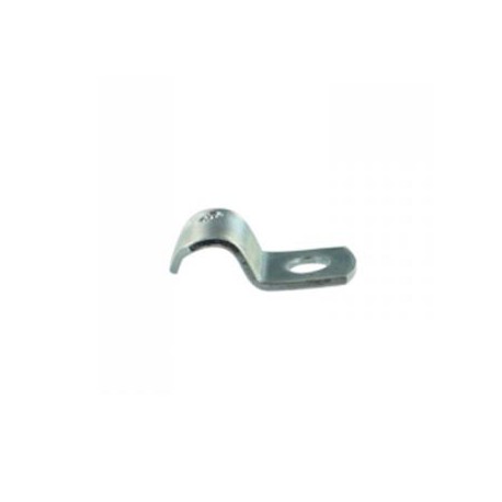 Attaches perforées simples acier zingué 20 mm - boîte de 100