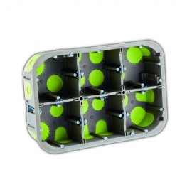 Boîte d'encastrement étanche R'BOX 2x3 postes diam 67mm prof 50mm