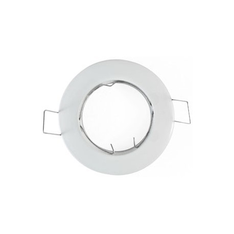 Support plafond rond fixe ∅ 79 mm - finition blanc 