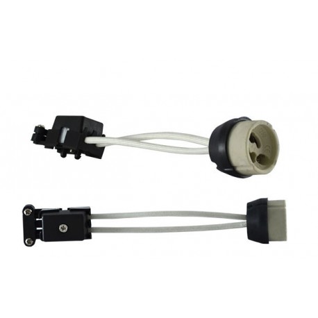Douille céramique GU10 - 230V + câble