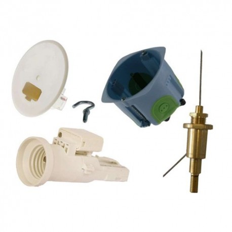 Point de centre DCL pour cloison sèche - XL Air'Métic -Ø 67mm - Système d'arrimage - Douille E27 - Axiale