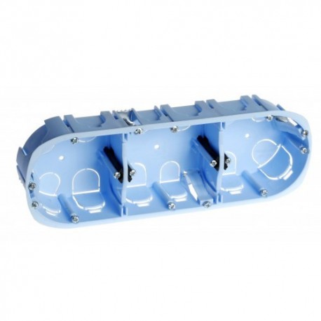 Boite d'appareillage pour cloison sèche - XL Pro - 3 postes - Ø 67mm - Profondeur 50mm