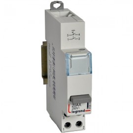Inter-poussoir modulaire 1 module - Simple fonction sans voyant - 2 NO
