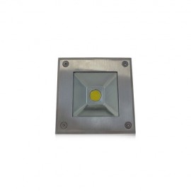 Spot LED COB encastré carré sol - 3W - 4000K