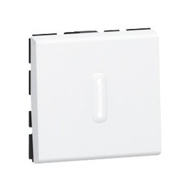 Interrupteur Mosaic va-et-vient à voyant LED 2 modules - 10 AX - Blanc