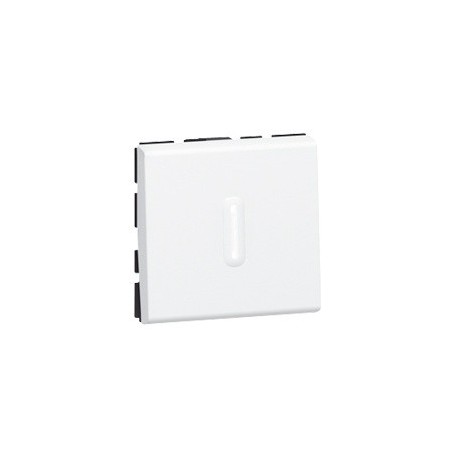 Interrupteur Mosaic va-et-vient à voyant LED 2 modules - 10 AX - Blanc