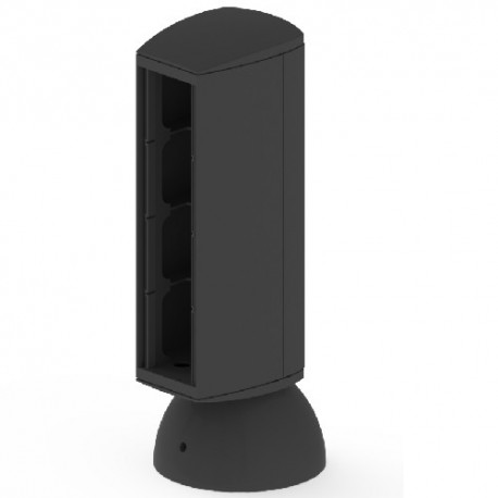 Colonnette pour 4 appareillages - U24X - Anthracite