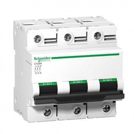 Disjoncteur 80 A - C120H - 3P - Courbe D - 15 kA