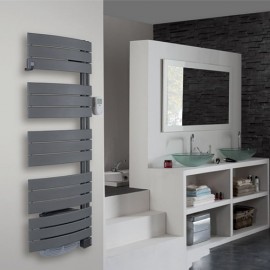 Radiateur sèche-serviettes Néfertiti mixte ventilo - 750+1000W - Graphite
