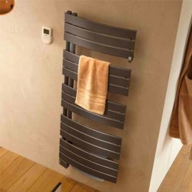 Radiateur sèche-serviettes Néfertiti mixte ventilo - 1000+1000W - Anthracite