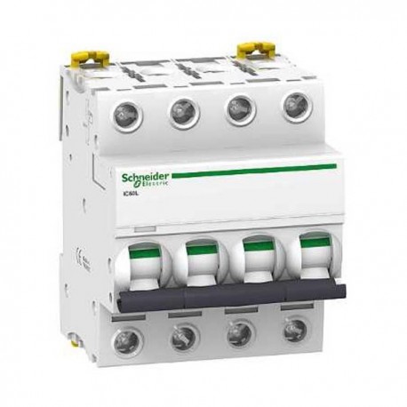 Disjoncteur 4 A - Acti9 - iC60L - 4P- Courbe C