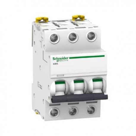 Disjoncteur 25 A - Acti9 - iC60L - 3P - Courbe C