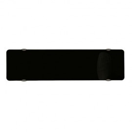 Radiateur rayonnant à inertie pilotée - Campaver Ultime 3.0 - Étroit horizontal - 1200 W - Noir Astrakan