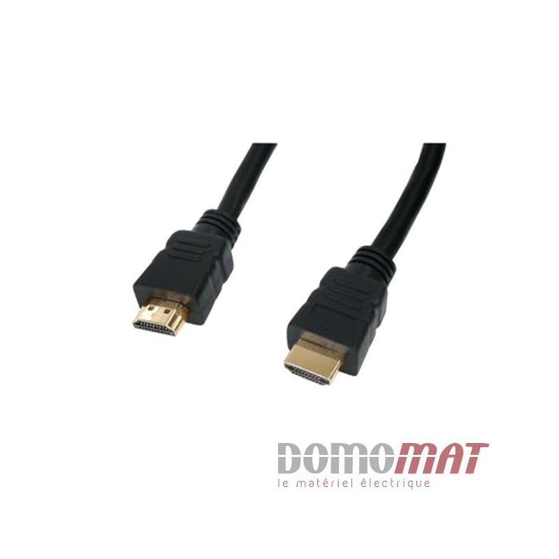 Cordon HDMI doré - 3m - Blister