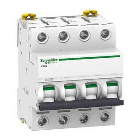 Disjoncteur 25 A - Acti9 - iC60N - 4P - Courbe D