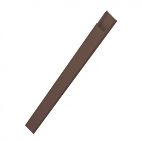 Goulotte complète 12x20 Tehalit.Ateha - 13x24mm - 1 compartiment - Marron