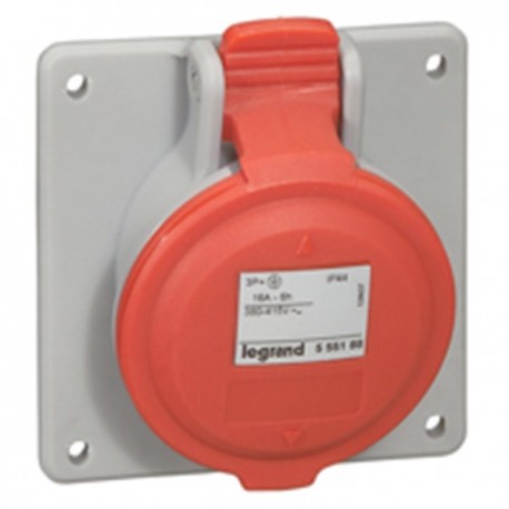 Prise à entraxe unifié P17 - 380/415 V - 16A - 3P+N+T - IP 44