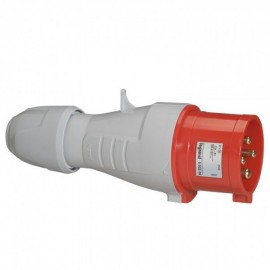Fiche mobile mâle droite P17 - 380/415 V - 32A - 3P+T - IP 44