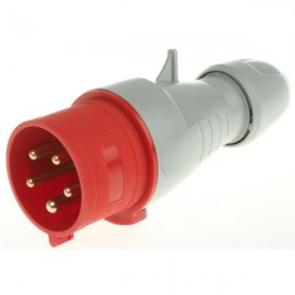 Fiche mobile mâle droite P17 - 380/415 V - 32A - 3P+N+T - IP 44
