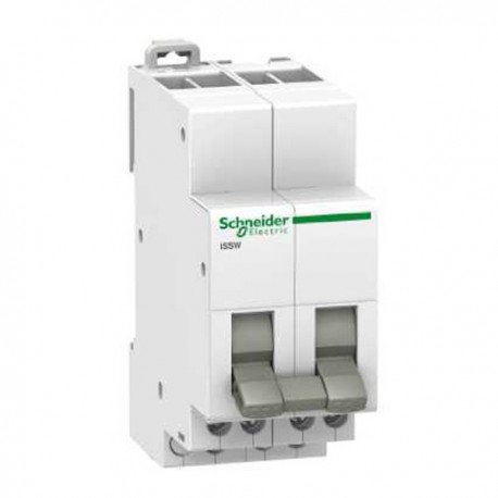 Commutateur 3 positions - 2 contacts inverseurs OF - 20 A - 230 V - Acti9 - iSSW