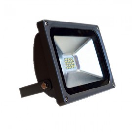 Projecteur extérieur LED COB plat - Non dimmable - 6000K - 20W - Gris