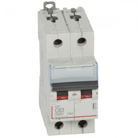 Disjoncteur DX3 2P - 6000A / 10kA - 230 / 400V - 63A - Connexion vis/vis