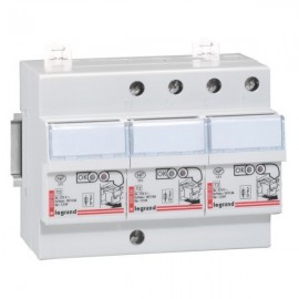 Parafoudre protégé monobloc pour réseau triphasé - Tétrapolaire - 4,5kA