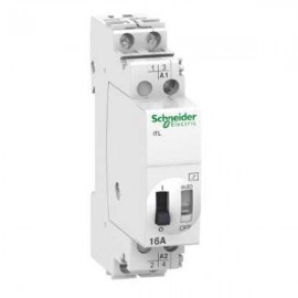 Télérupteur - 16A - 1NO - 24VCA - 12VCC - 50-60Hz - Acti9 - iTL