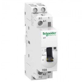 Contacteur à commande manuelle 16A - 1NO+1NF - 230-240VCA - 50Hz - Acti9 - iCT