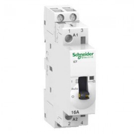 Contacteur à commande manuelle 16A - 2NO - 230-240VCA - 50Hz - Acti9 - iCT