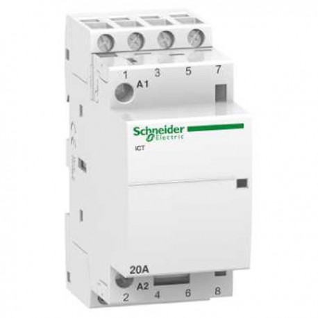 Contacteur 20A - 4NO - 220...240VCA - 50Hz - Acti9 - iCT